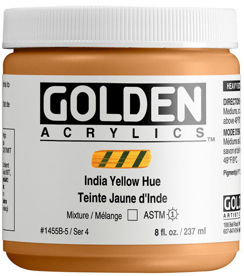 Acrylic high flow - 8 oz  indian yellow hue  s4