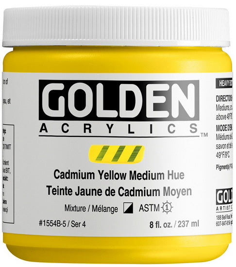 Acrylic high flow - 8 oz  cadmium yellow medium hue  s4