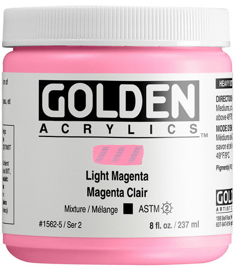 Acrylic high flow - 8 oz  light magenta  s2