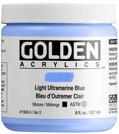 Acrylic high flow - 8 oz  light ultramarine blue  s2