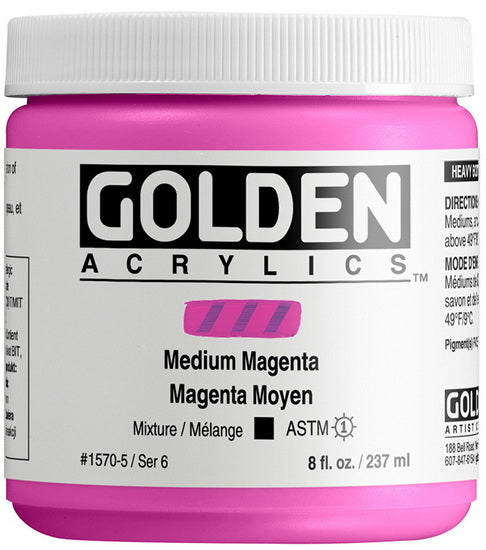 Acrylic high flow - 8 oz  medium magenta  s6
