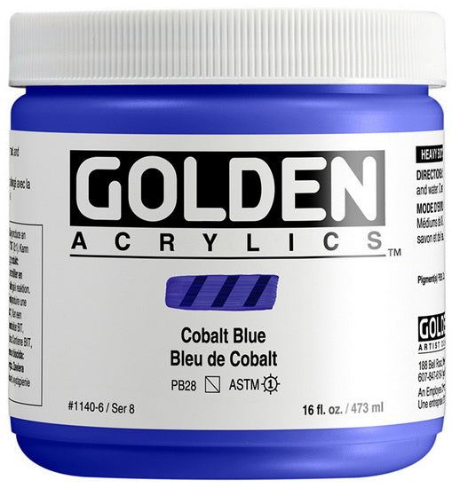 Acrylic heavy body - 16 oz  cobalt blue  s8