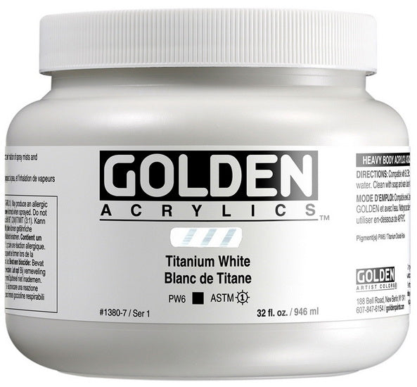 Acrylique haute viscosité - 32 oz  blanc de titane  s1