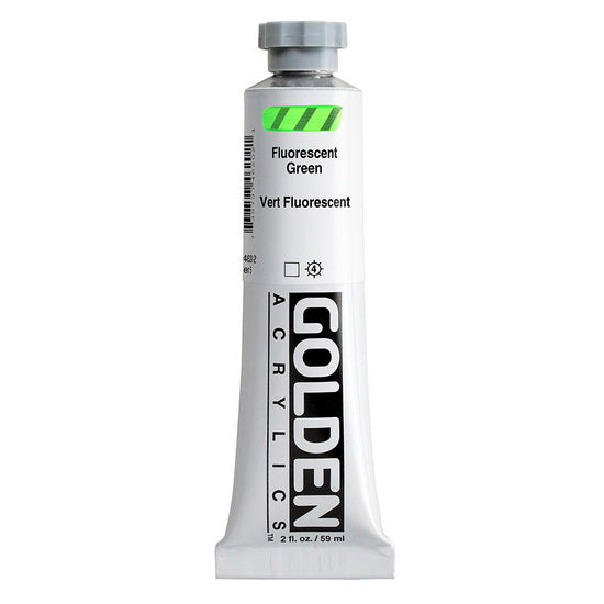 Acrylic heavy body - 2 oz  fluorescent green  s5