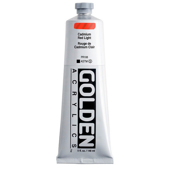 Acrylic heavy body - 5 oz  cadmium red light  s9