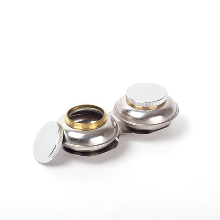 Double metal cup with lid