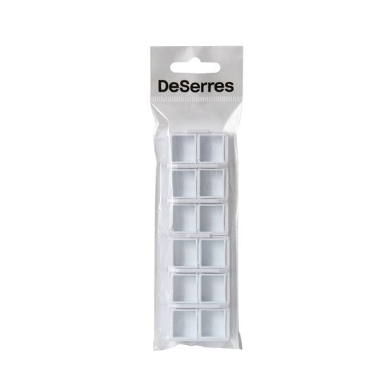 Ens. 12 demi-godets vides pour boîte-palette