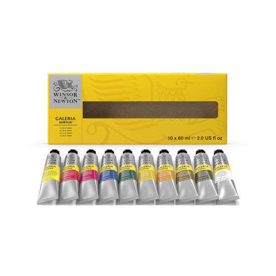 Ens. 10 acrylique galeria - 60ml