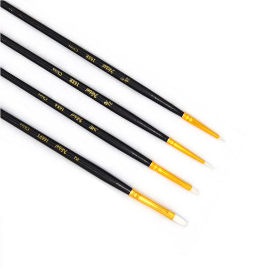 Pinceaux de détails synthétiques, paquet de 4