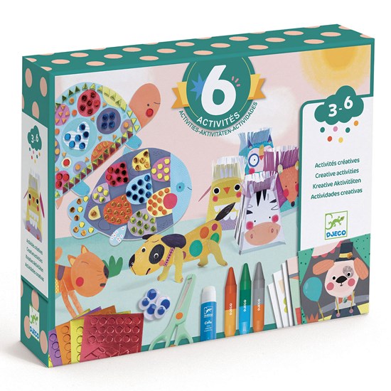 Pochette 6 activités créatives - les animaux et leurs maisons