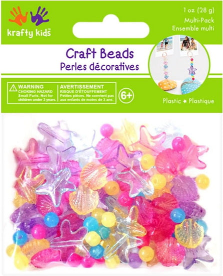 Acrylic beads - shells - 30gr