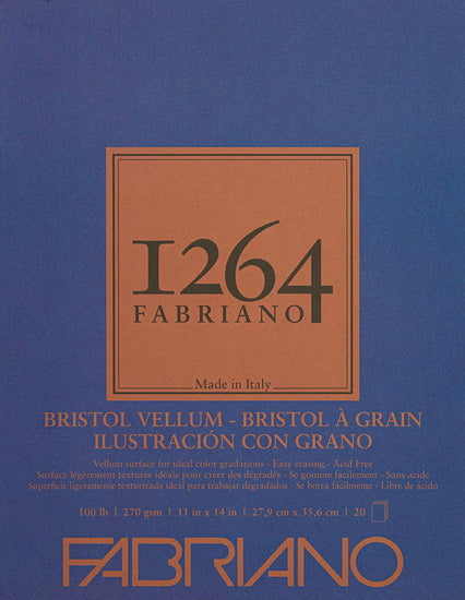 Bloc de papier bristol 1264 - 11 x 14 pouces inch - velin grampersquaremeter