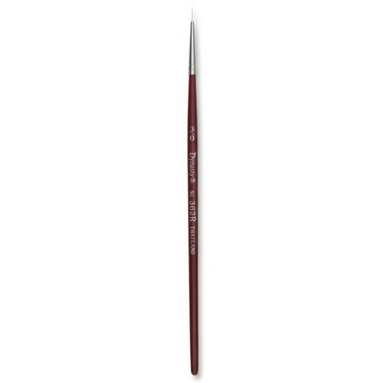 Brush Short Handle/Synthetic Bristle Round - #3/0