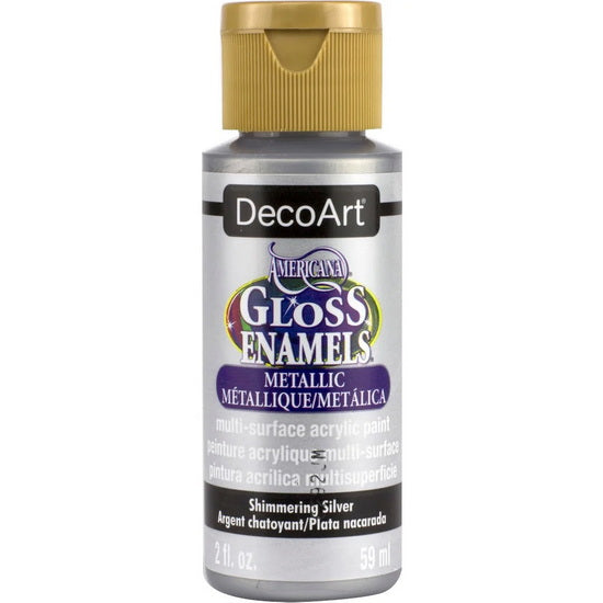 Americana Acrylic Gloss Enamel Shimmery Silver - 60ml
