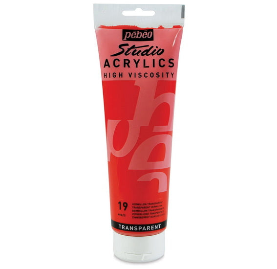 Acrylic hv - studio - 250ml - transparent vermilion