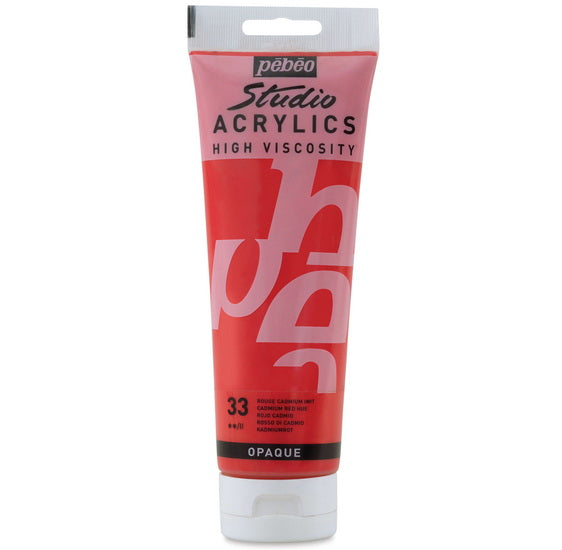 Acrylic hv - studio - 250ml - cadmium red