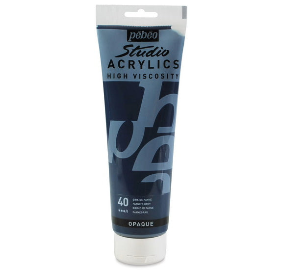 Acrylic hv - studio - 250ml - payne’s grey