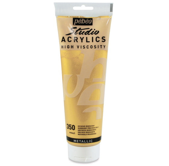 Acrylic hv - studio - 250ml - iridescent rich gold