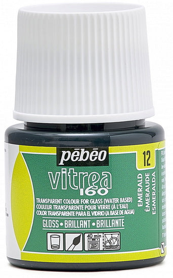 Glass paint - vitrea 160 - 45ml - emerald