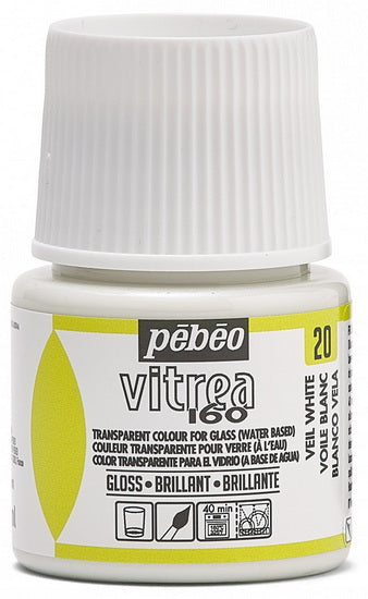 Peinture verre - vitrea 160 - 45ml - voile blanc