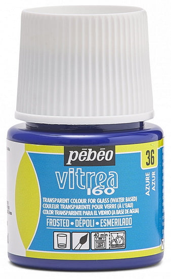 Glass paint - vitrea 160 - 45ml - azure blue