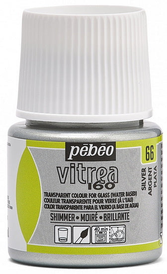Glass paint - vitrea 160 - 45ml - silver