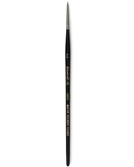 Watercolor brush - red sable - kolinsky - round short #0