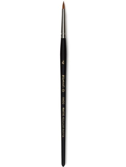 Watercolor brush - red sable - kolinsky - round short #4