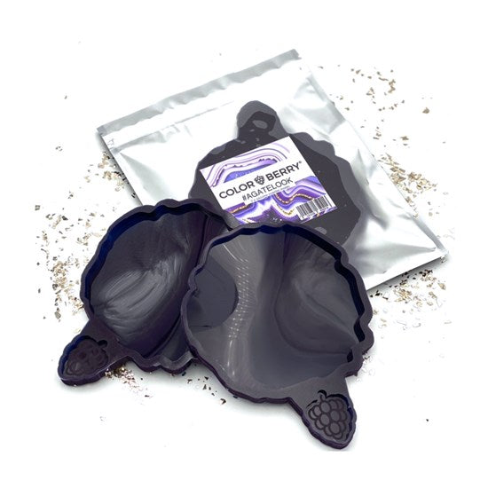 Ens. 2 moules géode en silicone