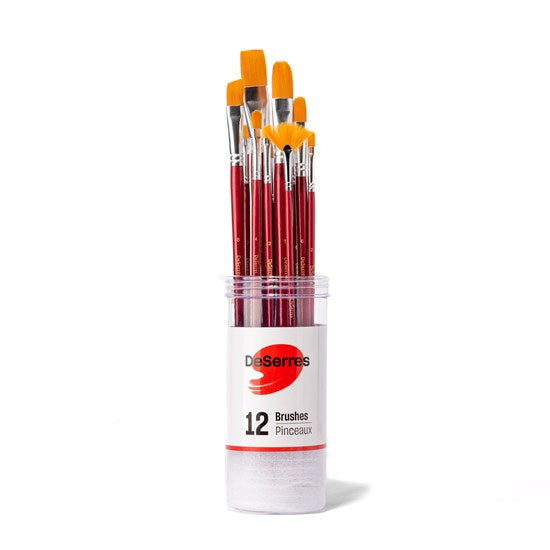 Ensemble de 12 pinceaux deserres