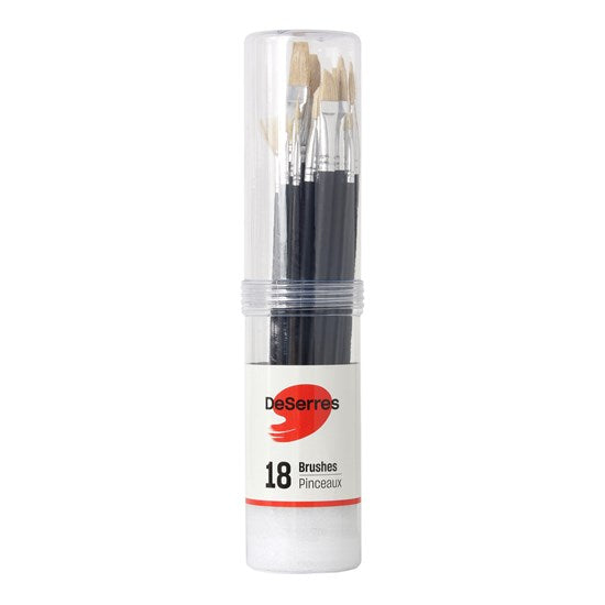 Ensemble 18 pinceaux deserres