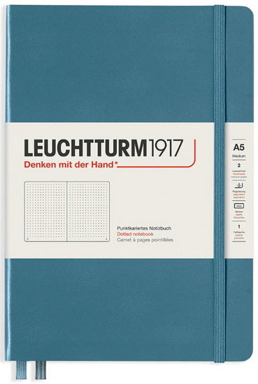 Notebook dotted a5 251p stone blue