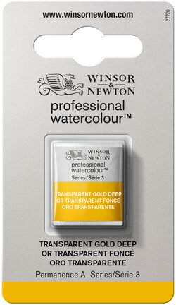 Watercolour half pan - transparent gold deep - s3