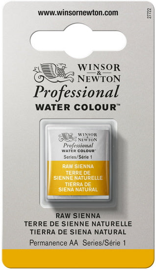 Watercolour half pan - raw sienna - s1
