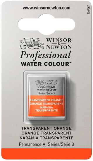 Watercolour half pan - transparent orange - s3