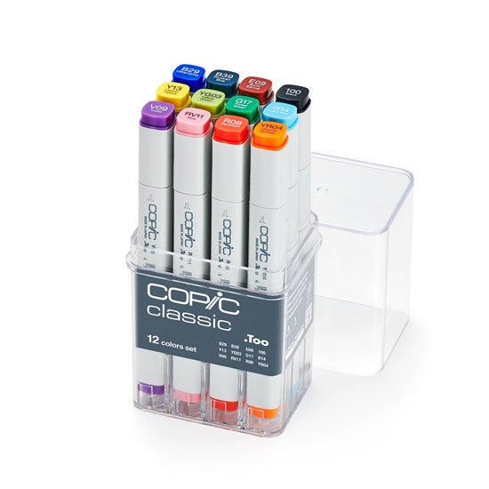 Set of 12 Copic Classic Markers