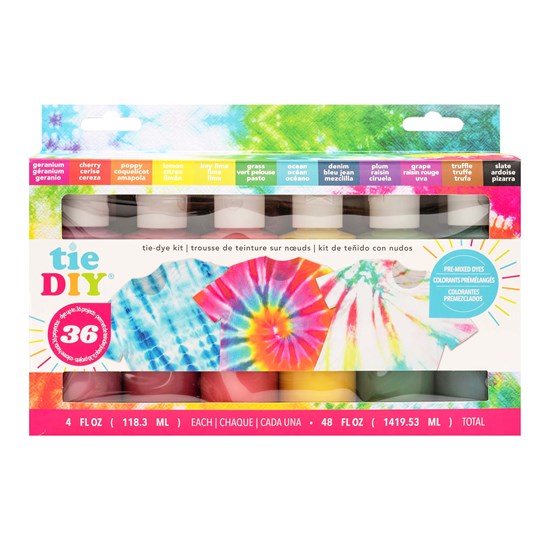 Coffret tie-dye - couleurs vives