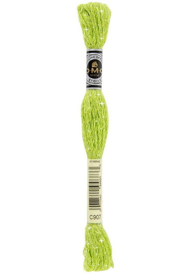 Embroidery floss - glitter - light parrot green