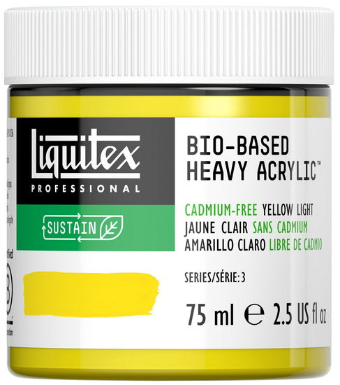 Acrylique bio hv - 2.5oz - jaune clair sans cadmium - s3