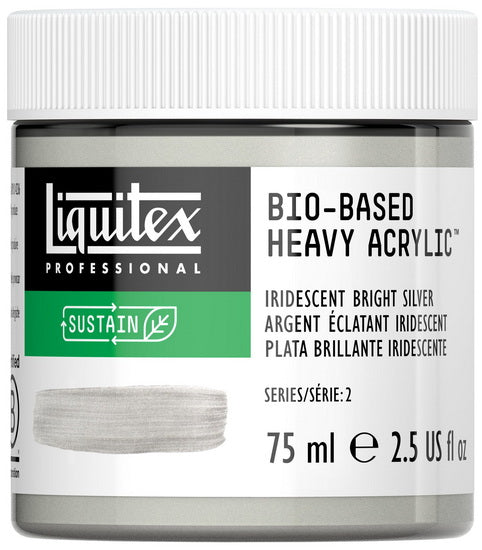 Bio hb acrylic - 2.5oz - iridescent bright silver - s2