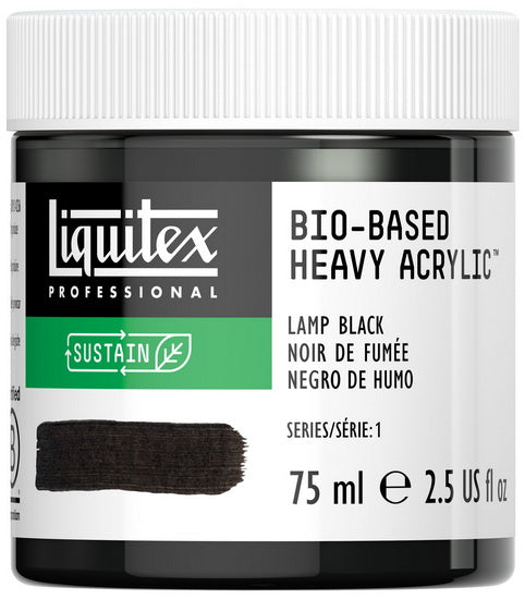 Bio hb acrylic - 2.5oz - lamp black - s1