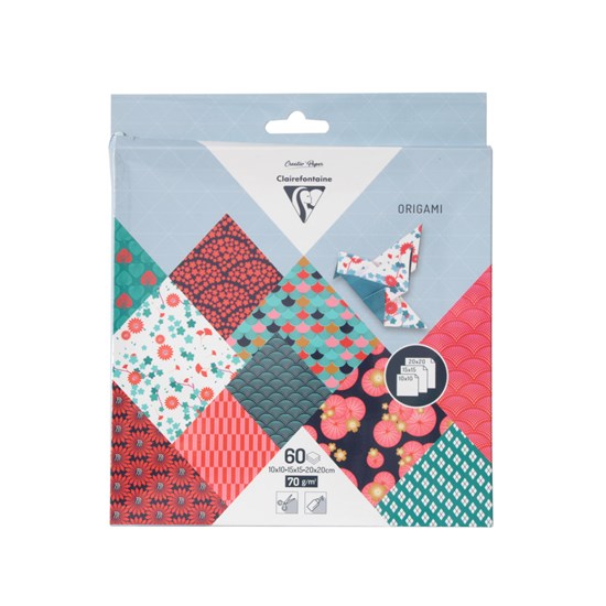 Feuilles origami à motifs Hanayo