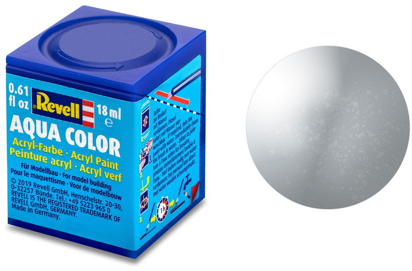 Aqua Color Acrylic Paint - 18 ml Silver Metallic