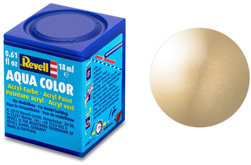 Aqua Color Acrylic Paint - 18 ml Gold Metallic