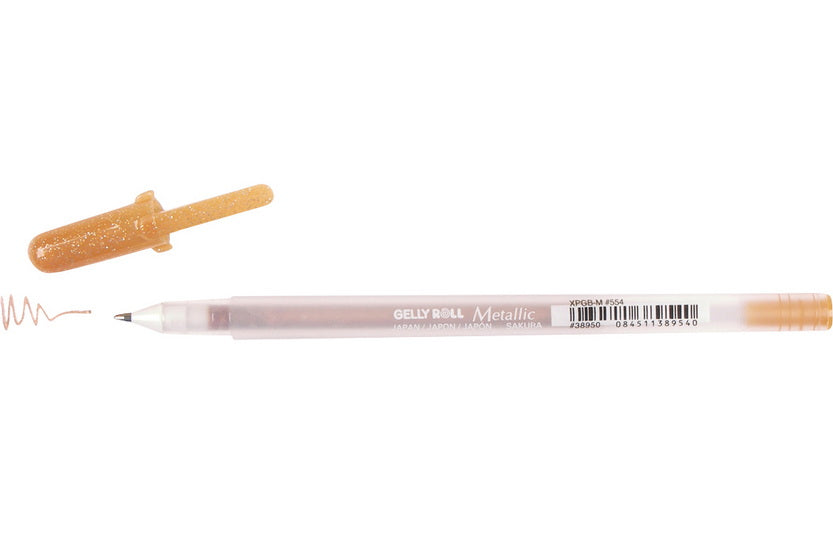 Gel pen gelly roll 0.4mm metallic copper