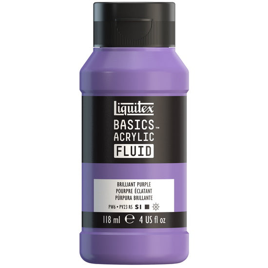 Basics fluid acrylic - 4oz - brillant purple