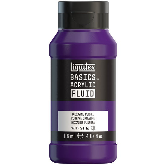 Basics fluid acrylic - 4oz - dioxazine purple