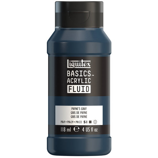 Basics fluid acrylic - 4oz - payne's gray