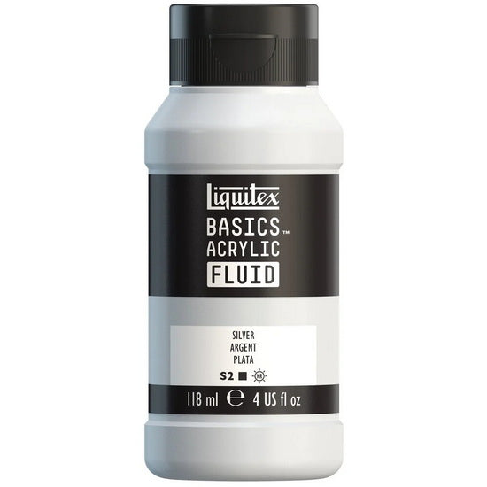 Basics fluid acrylic - 4oz - silver