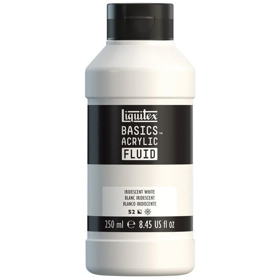 Basics fluid acrylic - 4oz - iridescent white